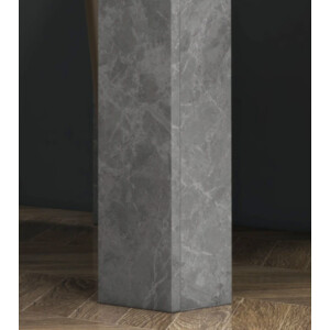 Small Dining Table Grey Square Breakfast Kitchen Space Saving Modern Dinner Room - Image 4