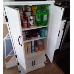 Kitchen Larder Unit Free Standing Cupboard Storage Pantry Shelf Cabinet Dresser