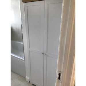 Wooden Storage Cupboard Large Kitchen Pantry Room Larder Unit Door Shelf Cabinet - Image 4