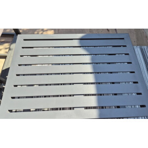 Garden Sofa Set Metal Lounge Day Bed Cushions Footstool Table Patio Furniture - Image 3