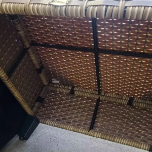 Corner Rattan Furniture Brown Garden Conservatory Set Patio Lounge Sofa Coffee Table - Image 5