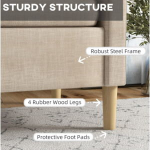 Modern Sofa Chair Small Room Armchair Storage Accent Seat Retro Scandinavian Leg - Image 4