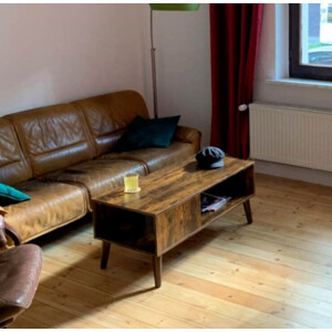 Scandinavian Coffee Table Vintage Retro Storage Furniture Side Room Wooden Legs - Image 3