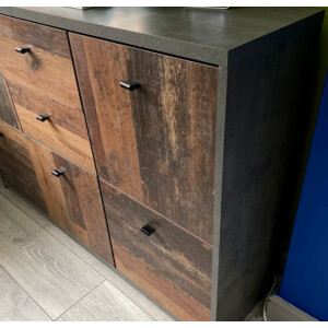 Large Storage Sideboard Vintage Industrial Cabinet Rustic Chest Drawers Cupboard - Image 6