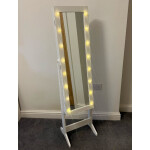 Mirrored Jewellery Cabinet Led Light Glass Tall Storage Shelf Armoire Organizer