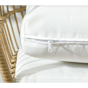 Rattan Garden Armchair Outdoor Patio Cushion Egg Chair Vintage Retro Style Seat - Image 10