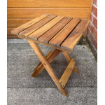 Wooden Garden Table Small Folding Coffee Side Patio Outdoor Solid Wood Furniture