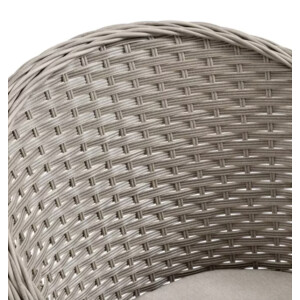 Rattan Dining Set 4 Seater Large Round Table Wicker Chair Garden Patio Furniture - Image 4