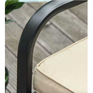 Garden Rocking Bench 2 Seater Metal Patio Love Seat Cushion Swing Glider Chair - Image 4