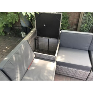 Extra Large Garden Furniture Outdoor Corner Sofa Patio Set Wicker Lounge Couch - Image 6