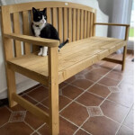 Rustic Garden Bench 2 Seater Wooden Patio Furniture Outdoor Park Love Seat Chair