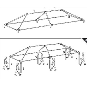 Pop Up Gazebo Large Marquee Tent Wedding Event Party Shed Outdoor Shelter Canopy - Image 3