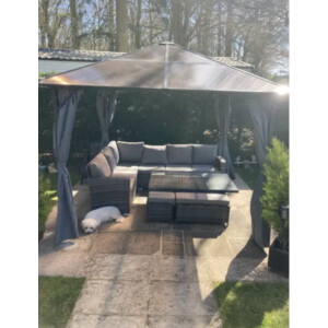Hot Tub Gazebo Small Garden Canopy Outdoor Curtain Shelter Metal Structure Shade - Image 7