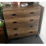 Rustic Chest Drawers Vintage Industrial Sideboard Storage Cabinet Dresser Unit