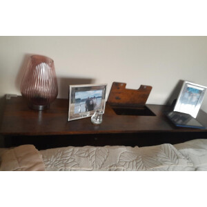 Large Console Table Rustic Narrow Storage Shelf Slim Industrial Hall Sideboard - Image 8