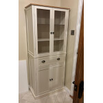 Large Kitchen Cupboard Tall Display Glass Cabinet Storage Pantry Larder Unit