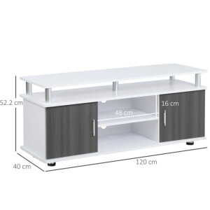 Modern TV Stand Media Storage Cabinet Industrial Style Shelf Unit Door Cupboard - Image 5