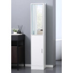 Tall Mirrored Cabinet Narrow Slim Cupboard Bathroom Bedroom Storage Tallboy Unit