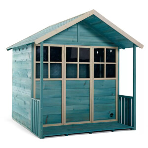 Wooden Children's Playhouse Garden Kids Farm Cottage Wendy Tree Deck Play House - Image 4