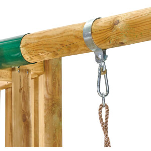 Kids Garden Playhouse Wooden Climbing Slide Swing Set Children Tree House Centre - Image 9