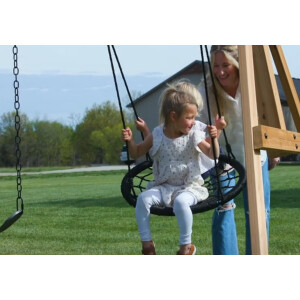 Kids Garden Playhouse Large Outdoor Playcentre Wooden Tree House Swing Slide Set - Image 11