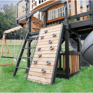Kids Garden Playhouse Large Outdoor Playcentre Wooden Tree House Swing Slide Set - Image 14