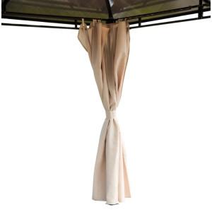 Metal Gazebo Canopy Garden Patio Structure Sun Shade Hardtop Roof Pergola Shelter - Image 4