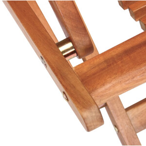 Wooden Sun Lounger Reclining Garden Cushion Chair Folding Patio Footrest Day Bed - Image 11