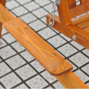 3 Seater Swing Chair Outdoor Garden Furniture Large Wooden Hammock Bench Canopy - Image 8