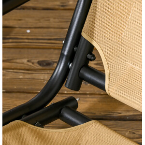 Garden Swing Chair 2 Seater Loveseat Patio Bench Furniture Metal Bench Canopy - Image 6