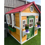 Wooden Kids Playhouse Outdoor Children Pretend Play Garden Wendy House Yard Shed
