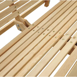 Wooden Swing Bench Rustic Garden 2 Seater Hammock Outdoor Hanging Patio Chair - Image 9