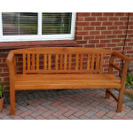 3 Seater Garden Bench Solid Wooden Park Furniture Large Outdoor Patio Deck Seat