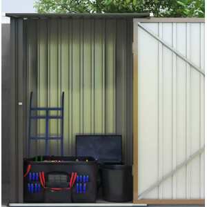 Metal Storage Shed Outdoor Garden Small Lock Tool Cabinet Utility Patio Box Unit - Image 4