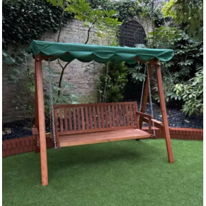 Large Garden Swing Chair Outdoor Patio Furniture 3 Seater Bench Canopy Hammock - Image 3