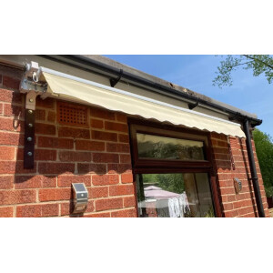 Manual Awning Canopy Outdoor Patio Garden Window Sun Shade Retractable Shelter - Image 4