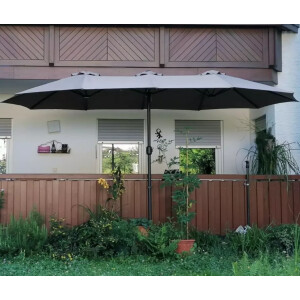 Extra Large Parasol Outdoor Garden Umbrella Sun Patio Canopy Double Lawn Shade