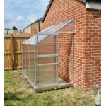 Walk In Greenhouse Lean To Wall Metal Plant Grow Shelter Kit Garden Yard Patio