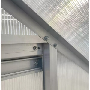 Walk In Greenhouse Lean To Wall Metal Plant Grow Shelter Kit Garden Yard Patio - Image 8