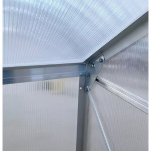 Walk In Greenhouse Lean To Wall Metal Plant Grow Shelter Kit Garden Yard Patio - Image 9