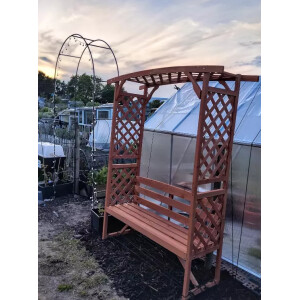 Wooden Garden Arbour Bench Seat Trellis Loveseat Plant Pergola Climbing Plants - Image 3