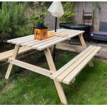 Wooden Picnic Table Outdoor Garden Furniture 4 Seater Beer Pub Bench Patio Set