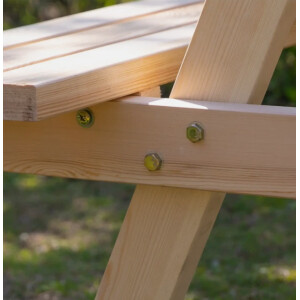 Wooden Picnic Table Outdoor Garden Furniture 4 Seater Beer Pub Bench Patio Set - Image 9