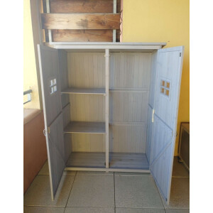 Large Garden Shed Wooden Storage Box 2 Door Cabinet Tool Shelving Unit Cupboard - Image 5
