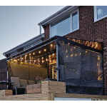 Outdoor Wall Pergola Large Gazebo Structure Aluminium Pavilion Sun Shade Shelter