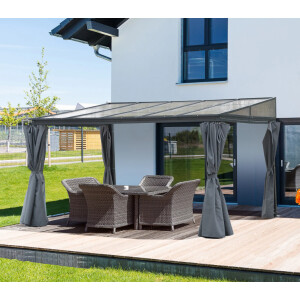 Outdoor Wall Pergola Large Gazebo Structure Aluminium Pavilion Sun Shade Shelter - Image 13