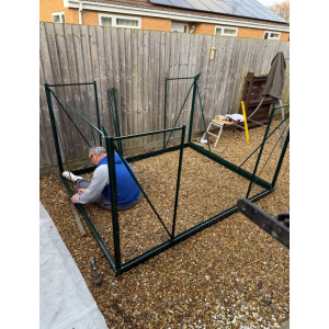 Large Garden Greenhouse Outdoor Metal Gardening Walk In Garden Plants Grow House - Image 4