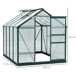 Large Garden Greenhouse Outdoor Metal Gardening Walk In Garden Plants Grow House - Image 5