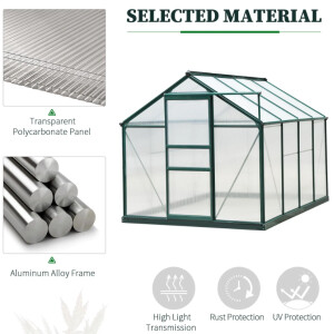 Large Garden Greenhouse Outdoor Metal Gardening Walk In Garden Plants Grow House - Image 6