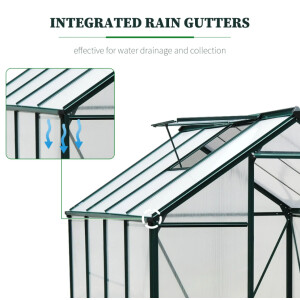 Large Garden Greenhouse Outdoor Metal Gardening Walk In Garden Plants Grow House - Image 9